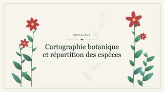 Visuel botanique stylisé : Cartographie botanique et répartition des espèces