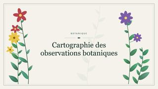 Visuel botanique stylisé : Cartographie des observations botaniques